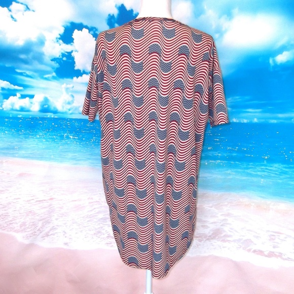 LulaRoe American Flag Fourth of July Classic T XXS - Picture 5 of 7